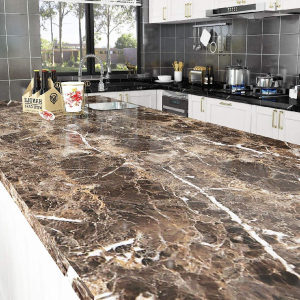 Wrought Studio Kitchen Wallpaper Peel And Stick Countertops For Kitchen